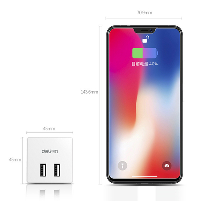 Μικρή ασύρματη πρίζα με 2 τρύπες και 2 θύρες USB