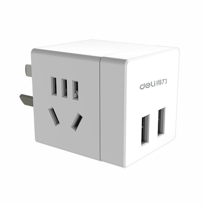 Μικρή ασύρματη πρίζα με 2 τρύπες και 2 θύρες USB