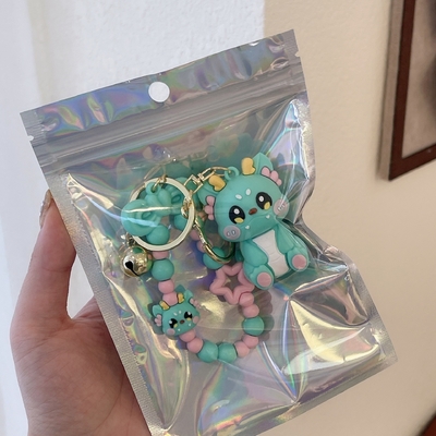 3.5cm*5cm PVC Dragon Keychain Καλό μικρό δώρο για σακίδιο κρεμασμένη αλυσίδα περιλαμβάνεται