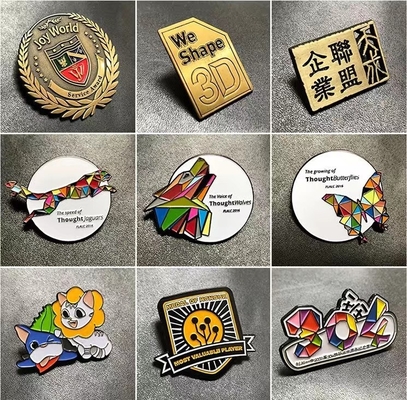 Προσαρμοσμένο καρτούν Animation Metal Lapel Pin Badge με μαλακή και σκληρή συλλογή σμάλτου