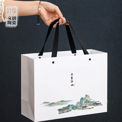High End τσάι φλιτζάνι και σημειωματάριο σετ Qianli Jiangshan Επιχειρηματικό δώρο κουτί για τις φετινές περιπτώσεις