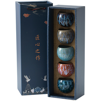 Kiln Change Master Cup Tea Cup Set για εταιρικά δώρα Προσαρμοσμένο μέγεθος και σχήμα