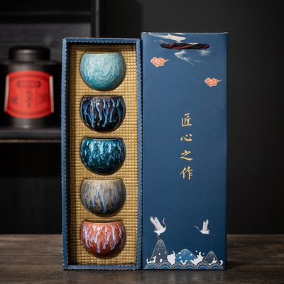 Kiln Change Master Cup Tea Cup Set για εταιρικά δώρα Προσαρμοσμένο μέγεθος και σχήμα