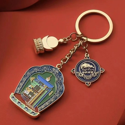 2024 Προσαρμοσμένο αλυσίδιο ψευδαργύρου Carabiner Keychain με το λογότυπο του πελάτη και Gravure εκτύπωση