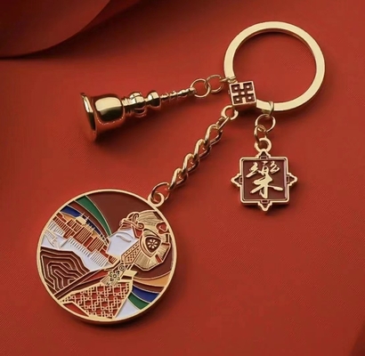 2024 Προσαρμοσμένο αλυσίδιο ψευδαργύρου Carabiner Keychain με το λογότυπο του πελάτη και Gravure εκτύπωση
