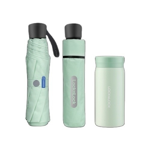 Το Loco Loco Cloud Vacuum Cup Umbrella Set Mint green τέλειο για την περίοδο της επιστροφής στο σχολείο