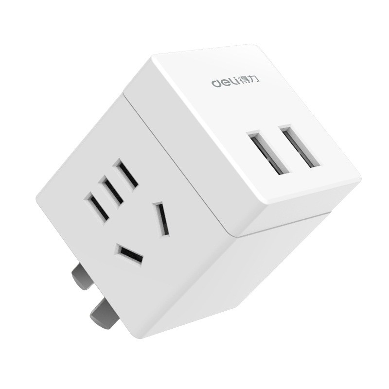 Μικρή ασύρματη πρίζα με 2 τρύπες και 2 θύρες USB