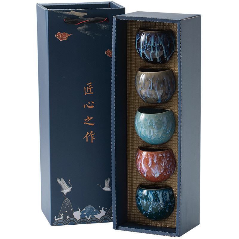 Kiln Change Master Cup Tea Cup Set για εταιρικά δώρα Προσαρμοσμένο μέγεθος και σχήμα